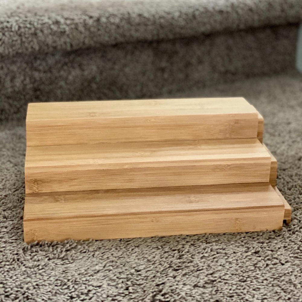 Large 3-Tier Bamboo Expanding Shelf